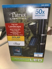 Patriot Lighting Solar flag pole light 50X brighter