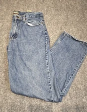 Steve and Barry's Jeans Men 34x34 Relaxed Straight Denim Blue