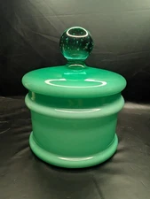 Empoli Carlo Moretti Cased Glass Apocathery Controlled Bubble Lid Handle