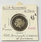 Italy, 1 Franco Silver Felix Bacciochi and Elisa Bonaparte 1808! 4.62 g