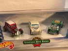 Mattel HOT WHEELS Christmas Collector Set of 3 Vintage Hot Rods Cars SEALED Box