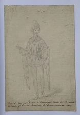 Jean I Duke Of Bourbon (1381-1434) Lead Mine Capetian King Lily France