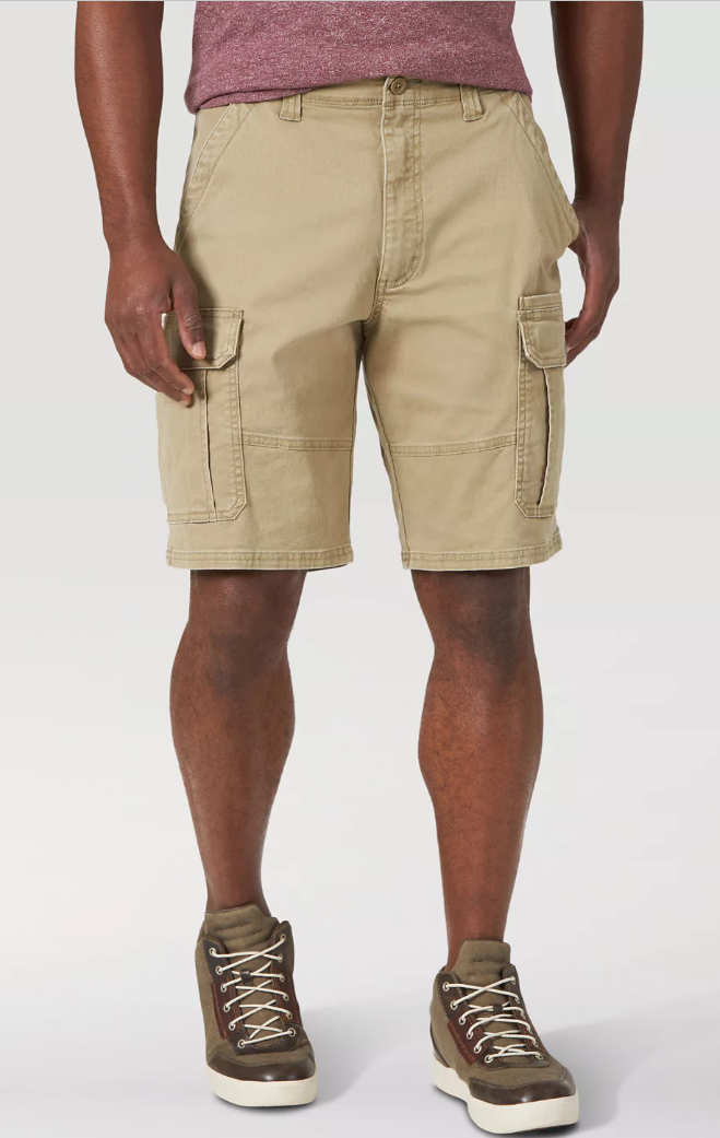 Men's Wrangler Cargo Shorts w/ Stretch Relaxed Fit Tech Pocket CHOOSE