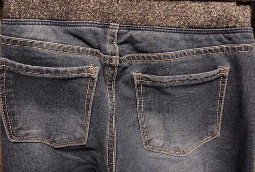 SO Girls Jeggings Dark Wash Leggings Size 8 Pull On Style Pant Elastic Waistband - Picture 9 of 12