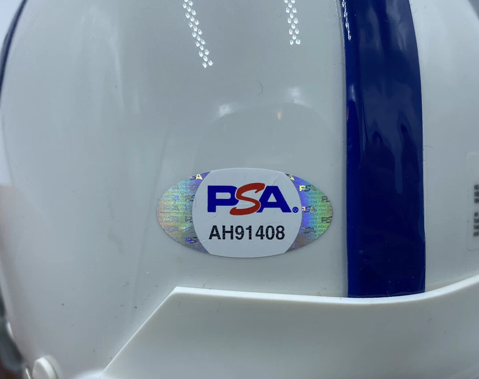 DALLAS CLARK SIGNED AUTOGRAPHED INDIANAPOLIS COLTS FOOTBALL MINI HELMET PSA/DNA - Image 2 of 3