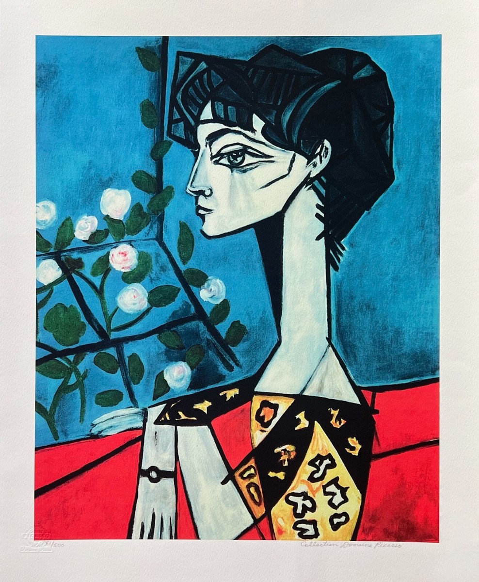 パブロ・ピカソ、Portrait of J. R. with Roses パブロ・ピカソ