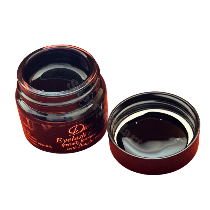 2X Dimples Eyelash Adhesive False Eyelash Black Glue Waterproof Strong 2 Pots - Image 3 of 3