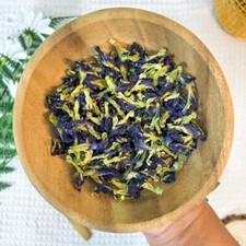 100 Organic Butterfly Pea Flower Tea Dried Blue Herbal Drink 50g.