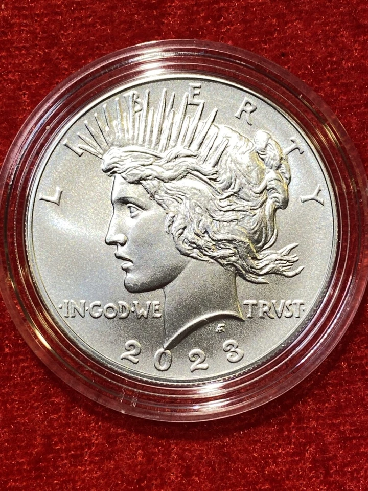2023 US Mint .999 Silver Uncirculated Peace Dollar, OGP Box & COA - 23XH - Image 2 of 4