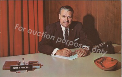 Troy, NY: John J Purcell Mayor Democrat Vintage Unused New York Postcard