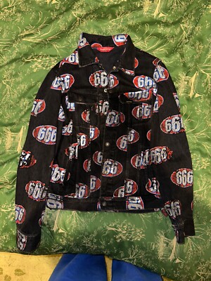 Supreme 666 Denim Trucker Jacket Black - Size L | eBay UK