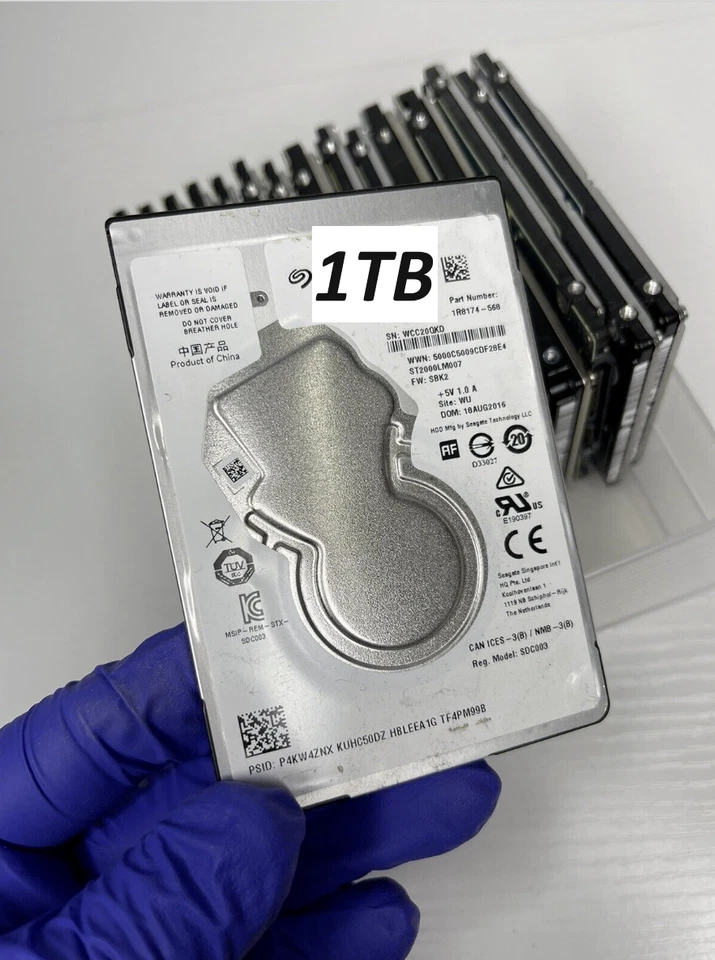 Disco duro Sony PlayStation 3 de repuesto de 1 TB 2,5" con última actualización de software Foto 2 de 2