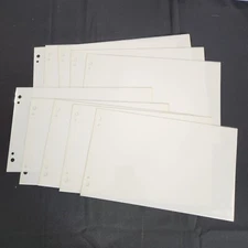 10 Book Of Remembrance Page Protectors Refill Mormon LDS Clear Plastic Sleeve