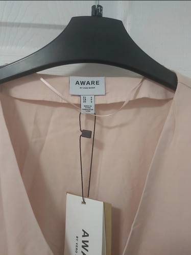 Vero Moda Wrap Long Sleeve Blouse with Peplum Hem - BNWT - Small - UK8 - Picture 5 of 5