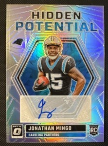 2023 Panini Donruss Optic Jonathan Mingo #HP-JM Hidden Potential Auto /25
