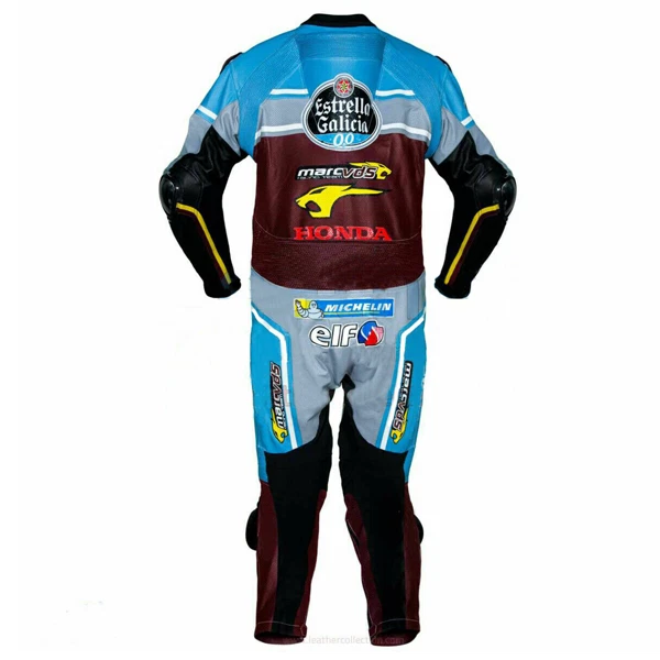 Honda Motorcycle Armoured Padded Suit Motorbike Genuine Cowhide Leather Suit - Image 2 of 4