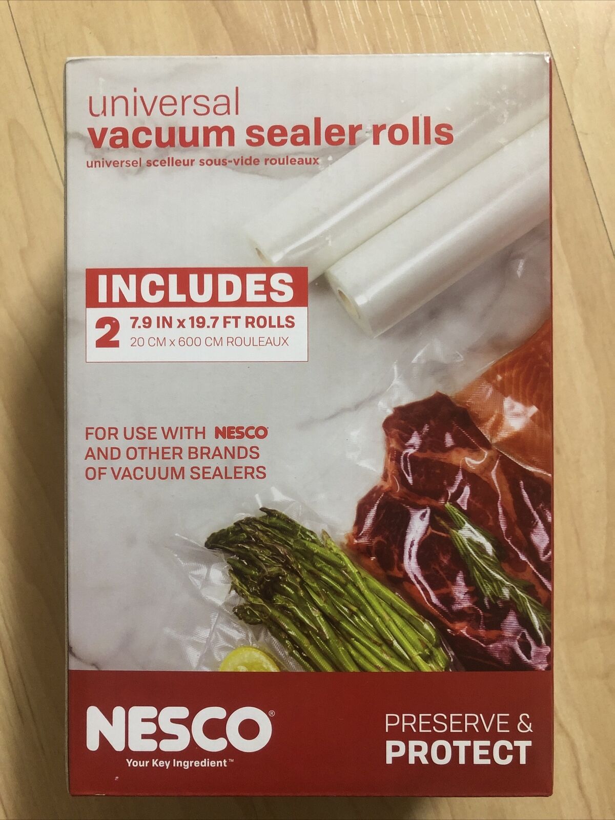 NESCO Universal Bag Rolls 2 pk 19.7” 7.9” Sealer Vacuum Mesa Mall Pres x Regular discount