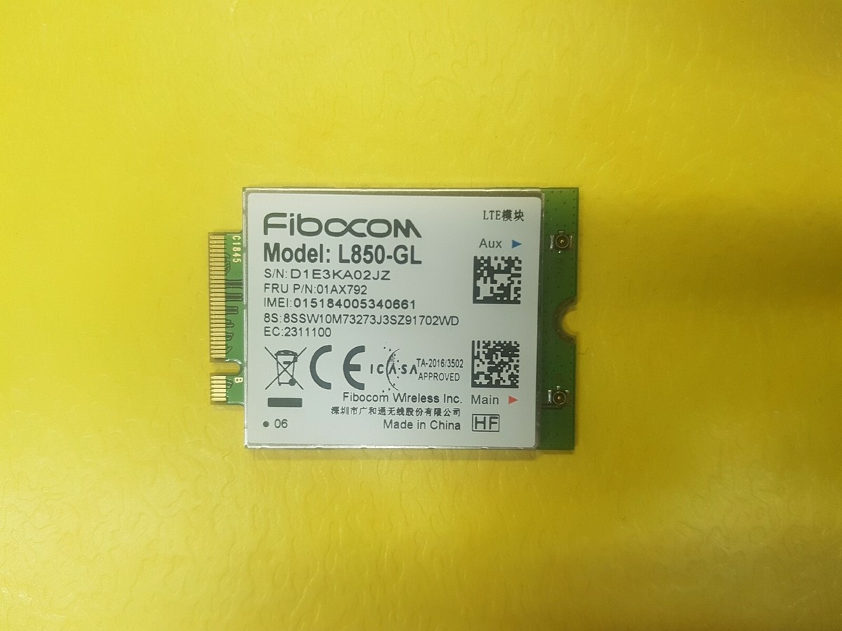 WIRCARD L850-GL FRU 01AX791 4G Card per Thinkpad X1 Carbon 6a generazione X280 T480 T580 X1 Yoga 3G X380 L480 L580 P52 Laptop