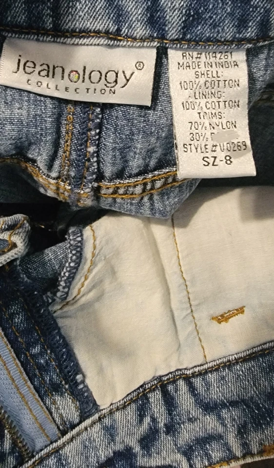 Maxi Falda Grunge De Colección Años 90 Jeanology Talla 8 Mujer Vaqueros Negro Encaje Lentejuelas Y2k Foto 4 de 4