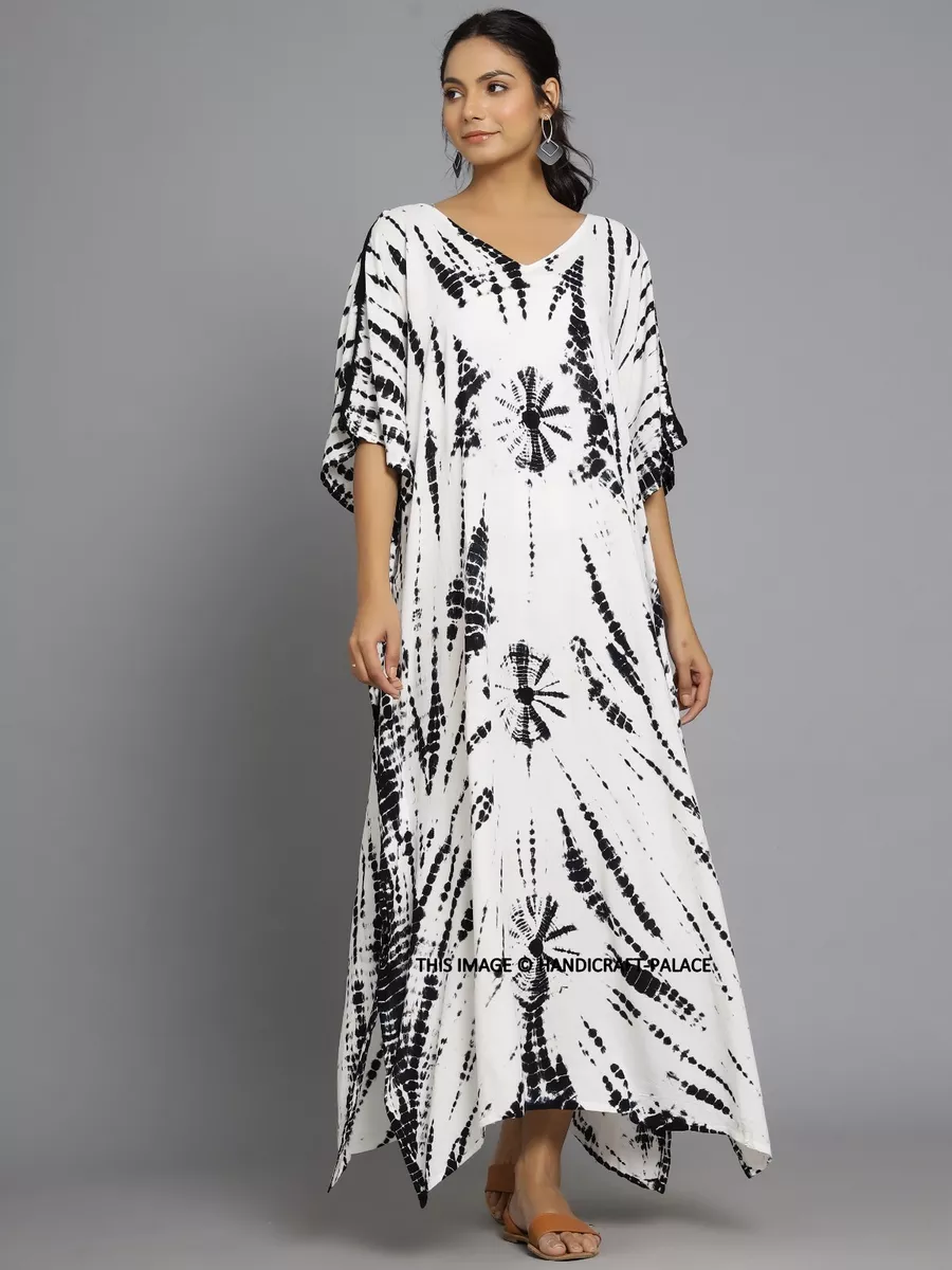 Women Maxi Caftan One Size Kaftan Long Beach Evening Gown Kimono