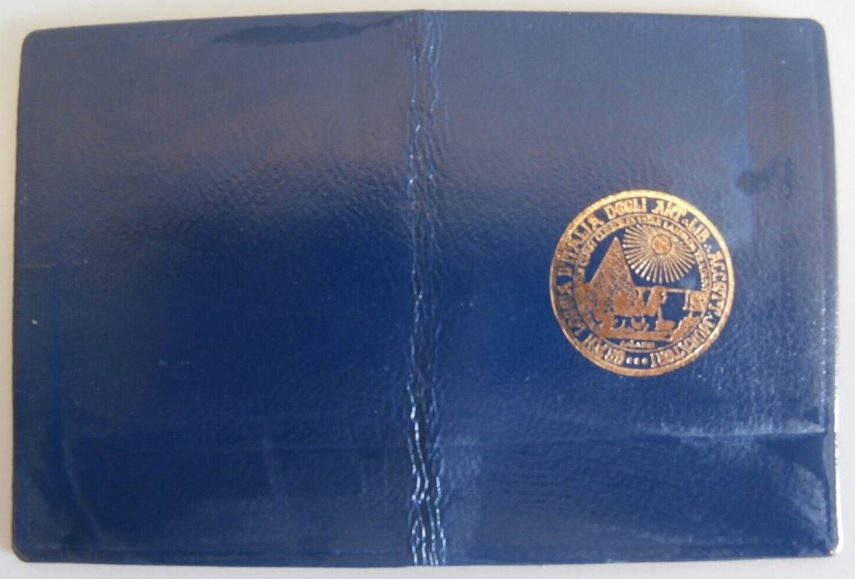 Massoneria Rarissima Tessera 1980 Appartenenza Gran Consiglio