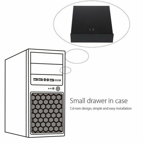 Desktop Storage Box Organizer Drawer Optical Drives 5.25Inch Front Panel9704 - Afbeelding 2 van 9