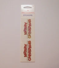 Mrs. Grossman's Lot 2 Strips New Package ~RF Merry Christmas Block~ HTF RARE