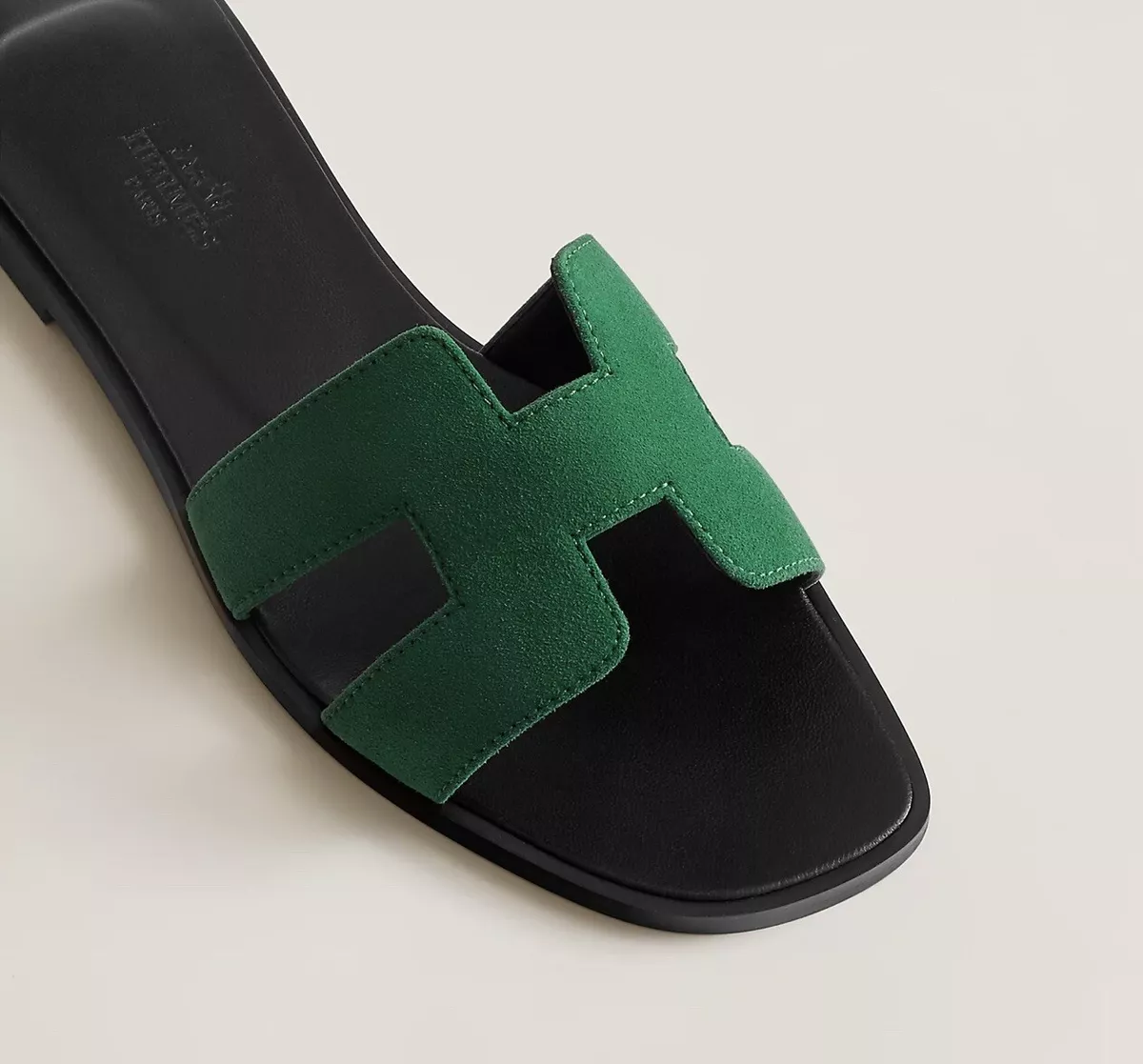 hermes green sandals