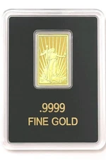 🇺🇸 2025 St. Gaudens Miss Liberty .9999 Pure Gold Bar – Sealed Proof Bullion ✨