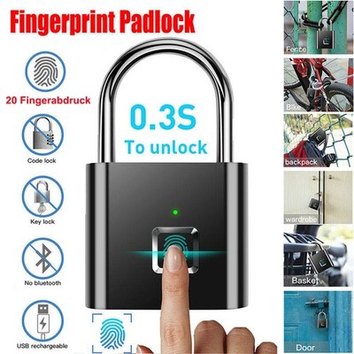 Fingerabdruck Smart Keyless Vorhängeschloss Türschloss Koffer Fingerprint Lock