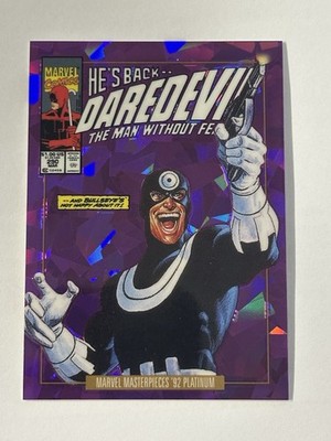 2024 Marvel Masterpieces '92 Platinum Purple Crystal Variant 18/25 Bullseye