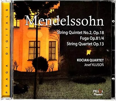 STR. Quintett No.2 Fuge STR.Quarte, Kocian Quartet Kluson