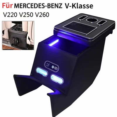 Scatola braccioli per Mercedes Benz Classe V Vito V220 V250 V260 V300 W447 Nero