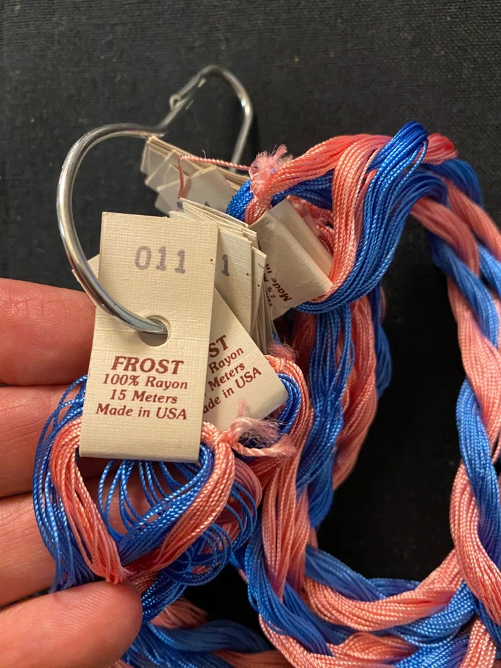 Lot of 15 Skeins Edmar Frost Embroidery Threads 100% Rayon 15 Meters Each - Image 3 of 4