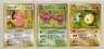 1998 POKEMON JAPANESE SOUTHERN ISLANDS TROPICAL ISLAND JUNGLE 3-CARD SET