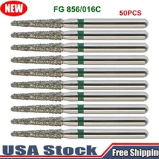 Dental Burs Diamond Bur FG 856/016C Round End Taper Coarse Grit High Speed 50PC