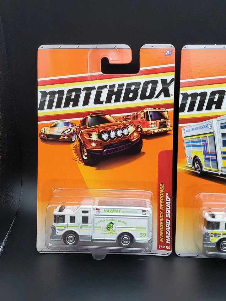 3 Matchbox Emergency Response Hazard Squad Fire Truck Dallas Forth Worth, Hazmat - Image 4 of 4