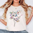 Cute Sewing Dandelion Quilting Flowers Quilter Sewing T-Shirt Tee
