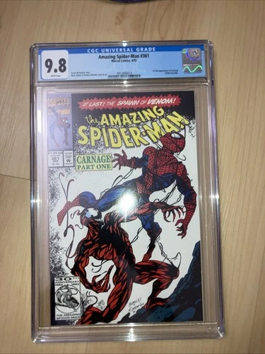 Marvel Amazing Spider-Man 361 CGC 9.8 1992 1st Appearance Carnage White Pages