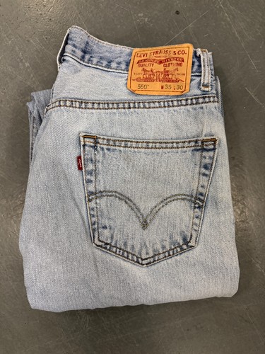 JEAN HOMME VINTAGE LEVIS STRAUSS 550 COUPE DÉCONTRACTÉE - ZIP FLY TOUTES TAILLES ET COULEURS - Photo 2/21