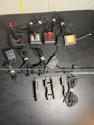 Atari 5200 Lot- Dual Controller Dock, Power Supply, Joysticks & More Accessories