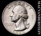 1932 Silver Washington Quarter - Scarce  High Grade  Lustrous  #L6173