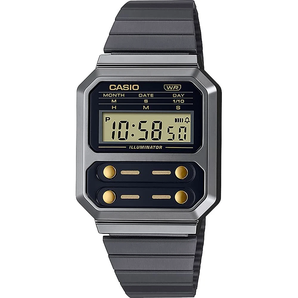 Casio Digitaluhr - gold-coloured/black/schwarz 