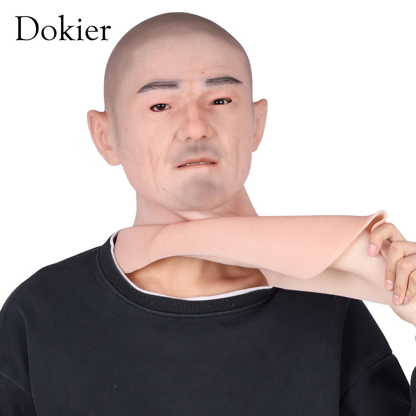 Realistic Silicone Male Mask Fake Man Mask Full Face Mask Crossdresser Cosplay
