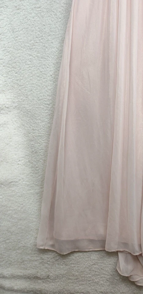 Vestido Mujer Colección Dessy 2 Rosa 100% Poliéster Sin Mangas Volantes Maxi Ajuste Foto 4 de 4