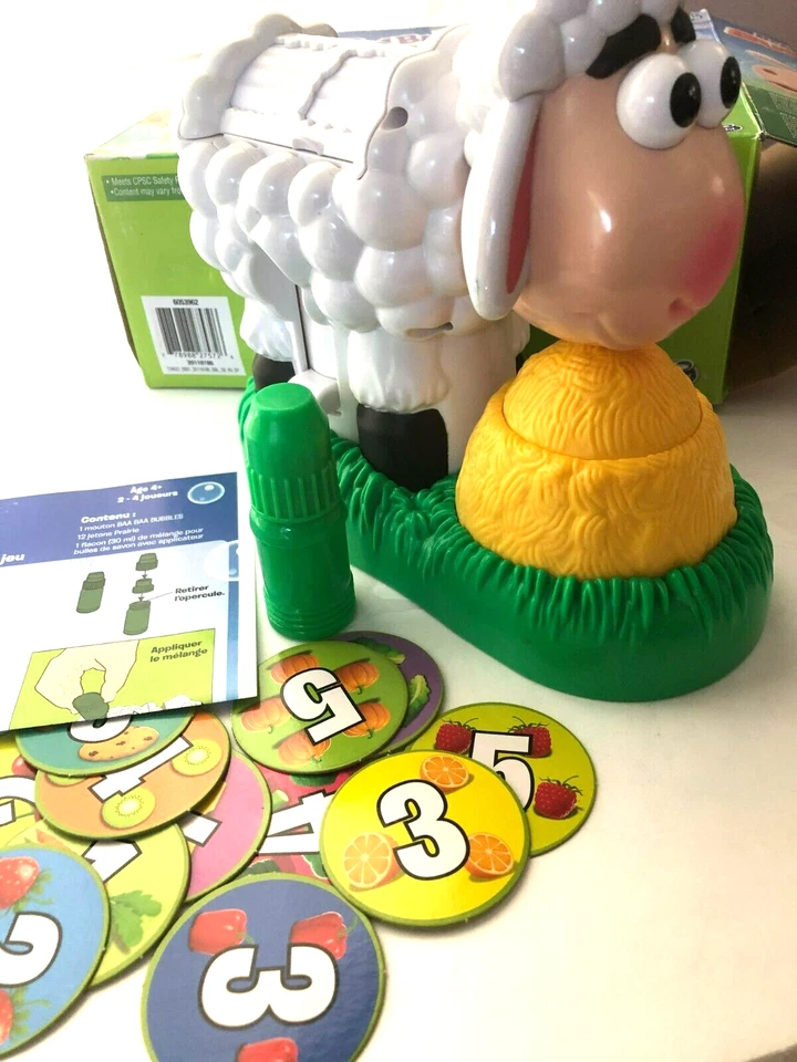 BaBa Bubbles Blasting Sheep Game Preowned Eng & French Spinmaster Free Shipping - Image 2 of 4