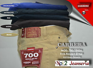 CARRERA jeans COTONE CHINOS  8 COLORI MIS 46 48 50 52 54 56
