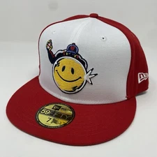 Worcester Red Sox New Era 59FIFTY Hat Size 7 5/8 Marvel x MiLB Fitted Red Cap