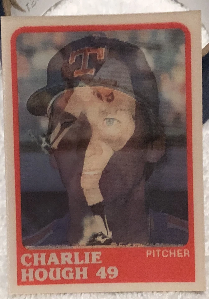 1988 (RANGERS) Sportflics #87 Charlie Hough Pitcher - Image 2 of 3