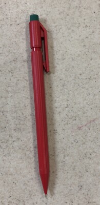 Pentel Econo-Sharp A45B 0.5mm Automatic Pencil Red Barrel w/Green Eraser